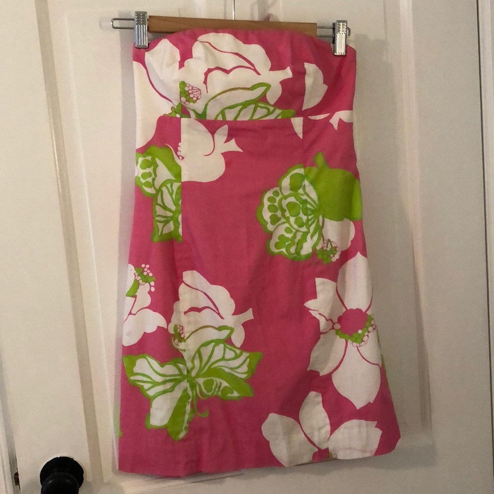 Lilly Pulitzer pink floral dress